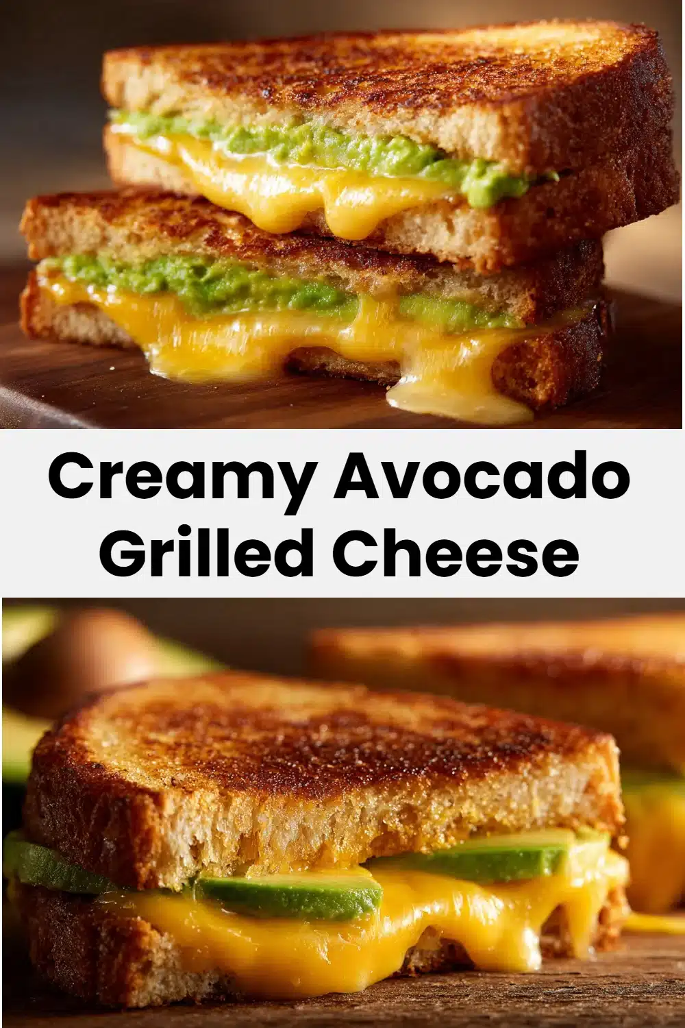 Creamy Avocado Grilled Cheese