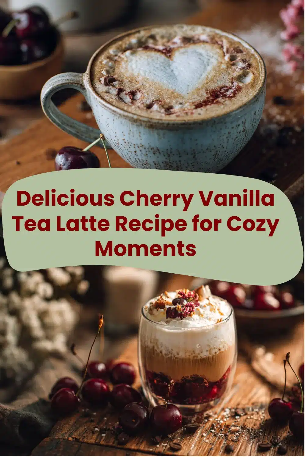 Delicious Cherry Vanilla Tea Latte Recipe for Cozy Moments