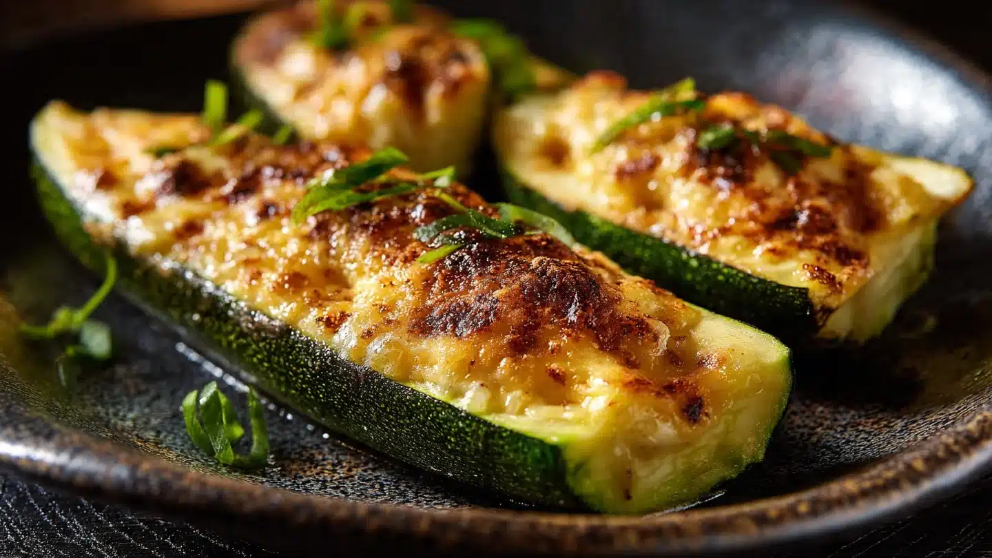 Feta Cheese Stuffed Zucchini