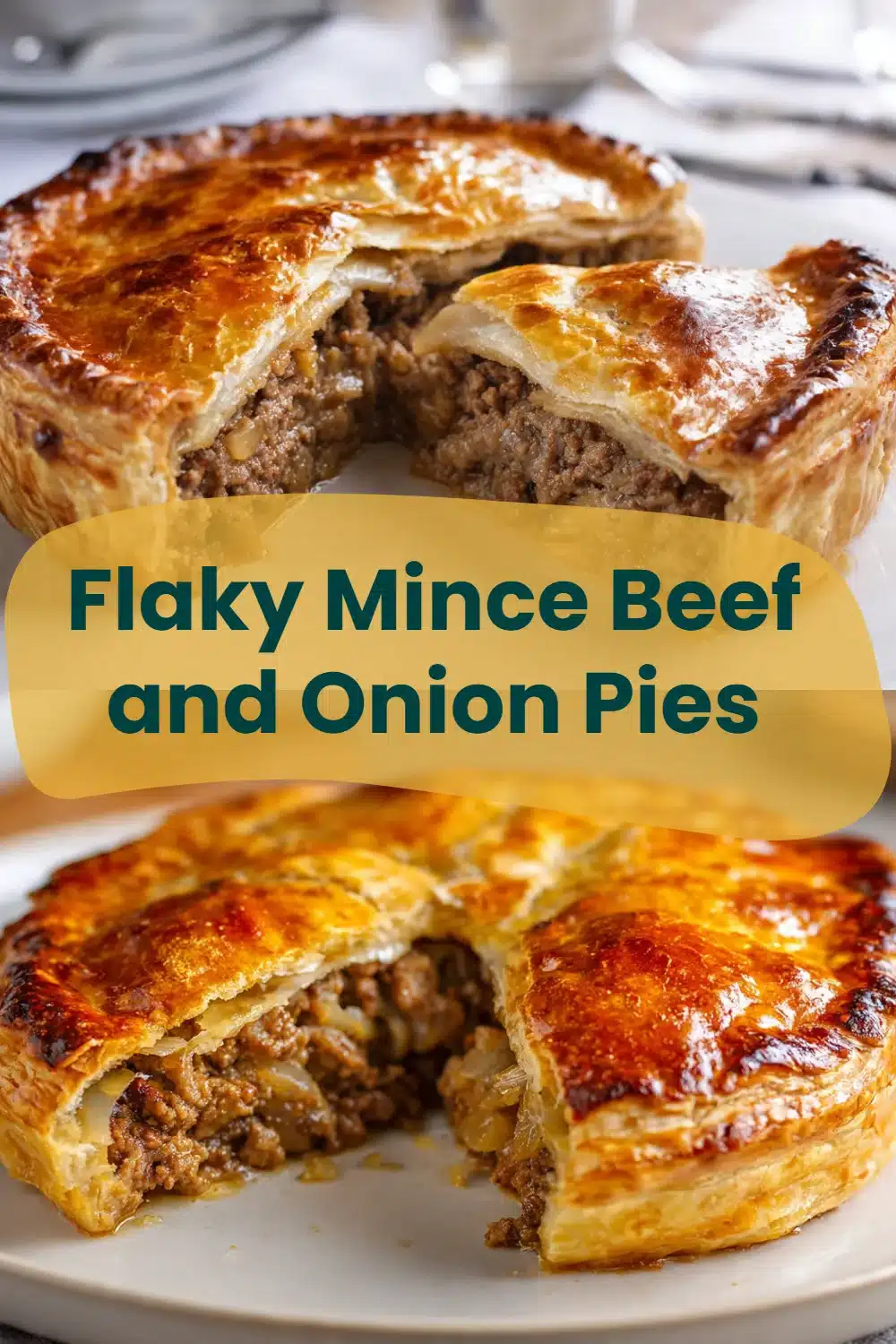Flaky Mince Beef and Onion Pies
