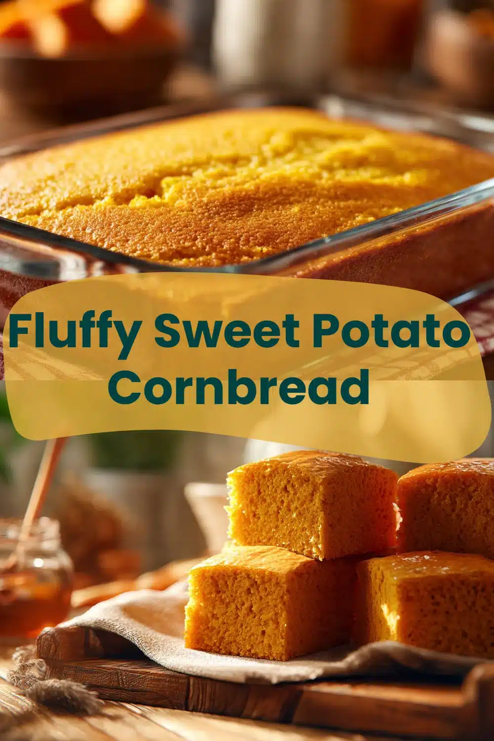 Fluffy Sweet Potato Cornbread