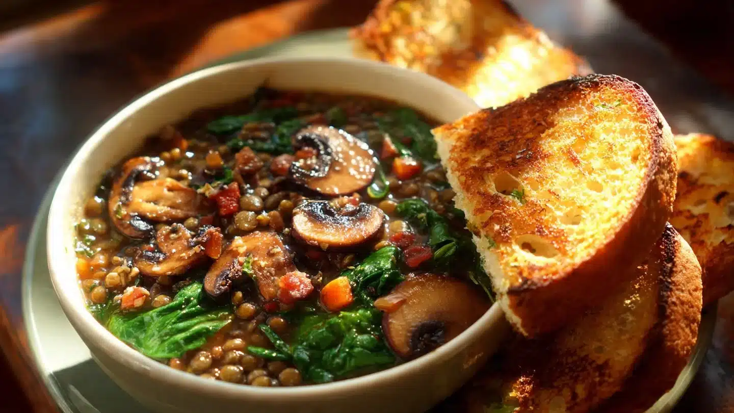 French Lentil and Mushroom Soup Recipe: A Cozy Comfort Food Delight