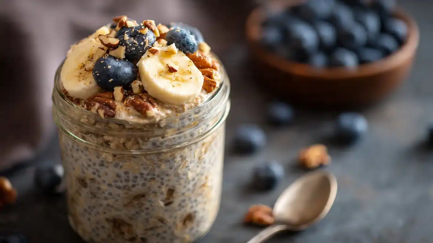 Gluten-Free Cinnamon Banana Bread Overnight Oats