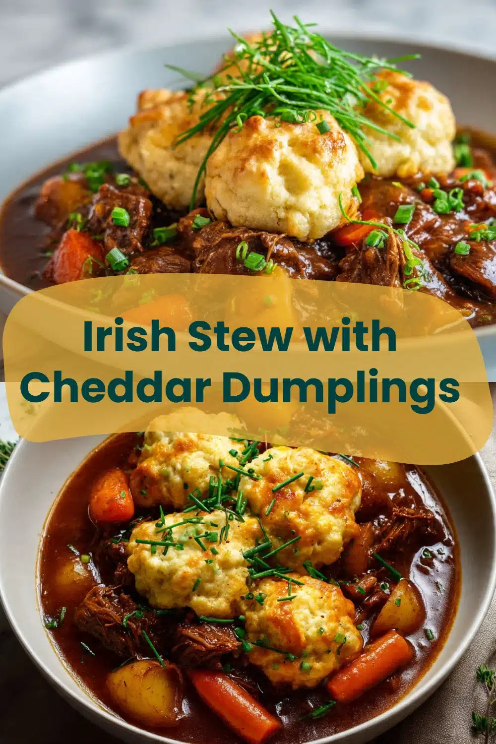 Irish Stew with Cheddar Dumplings