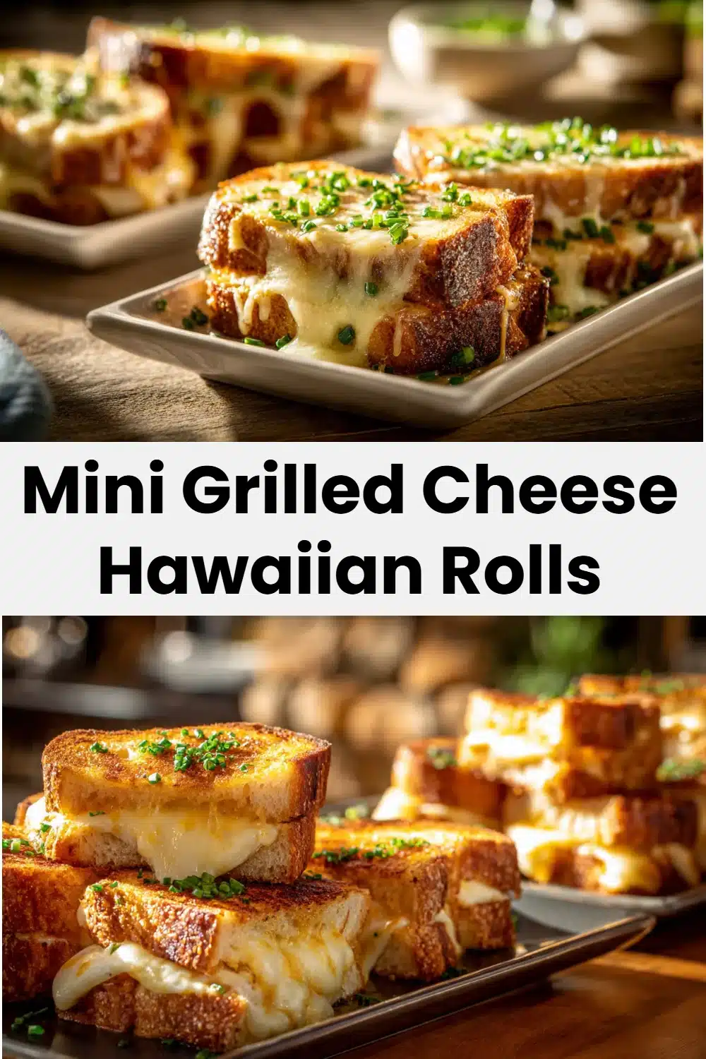Mini Grilled Cheese Hawaiian Rolls