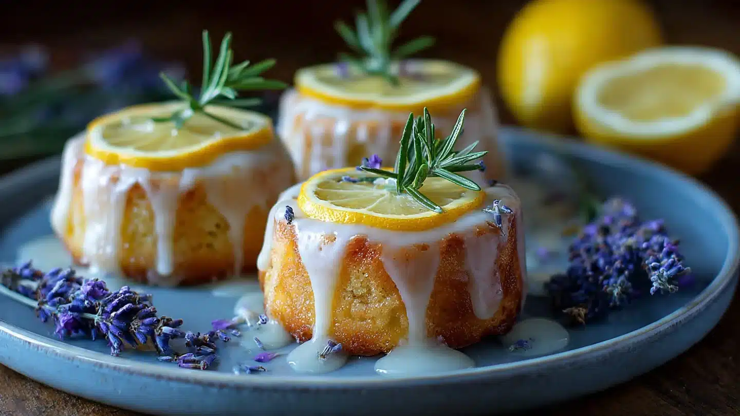 Mini Lemon Cakes With Lavender Glaze: A Delightful Treat You’ll Adore!