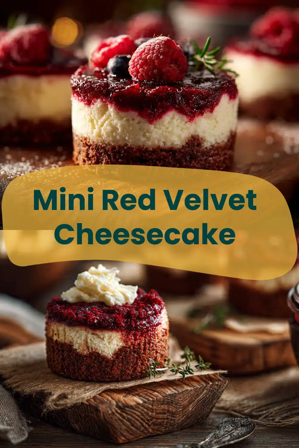 Mini Red Velvet Cheesecake