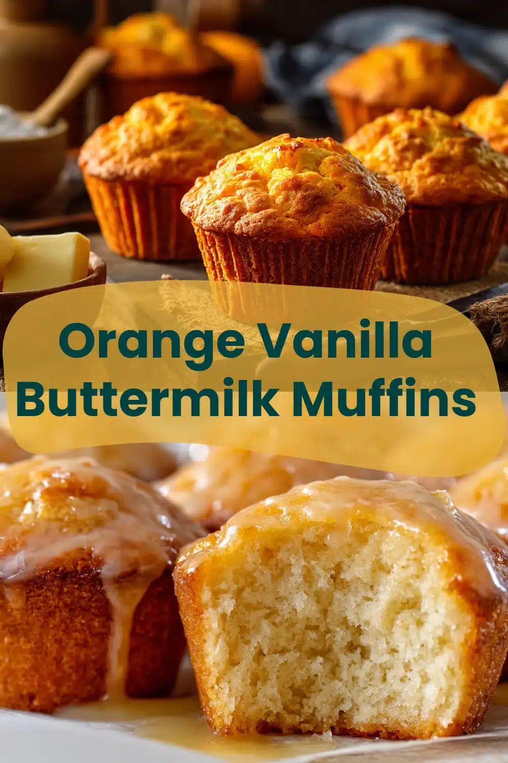 Orange Vanilla Buttermilk Muffins