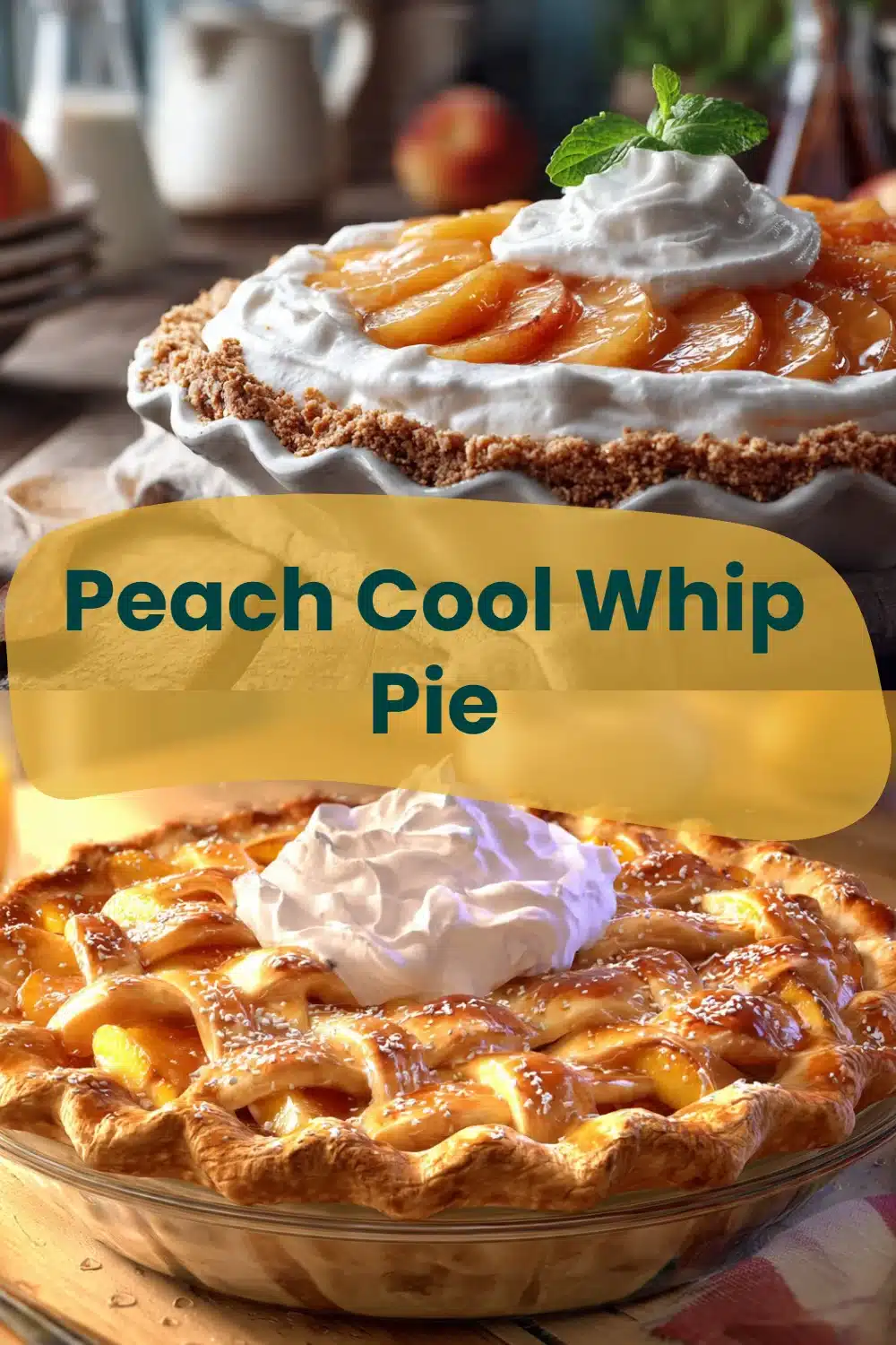 Peach Cool Whip Pie