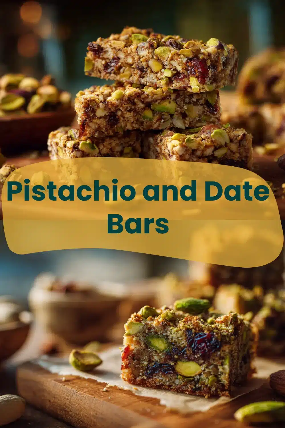 Pistachio and Date Bars