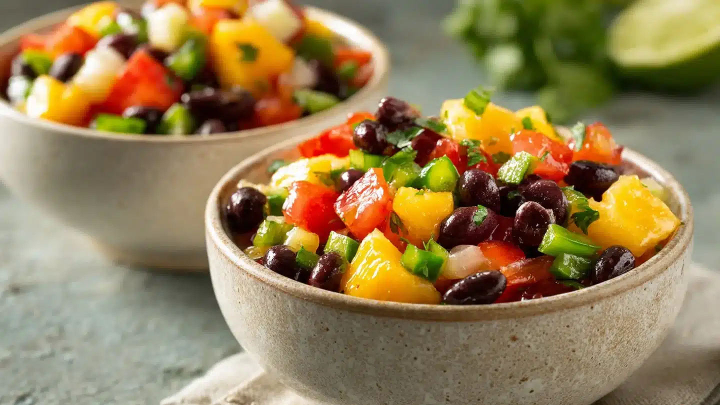Refreshing Peach Cherry Salsa
