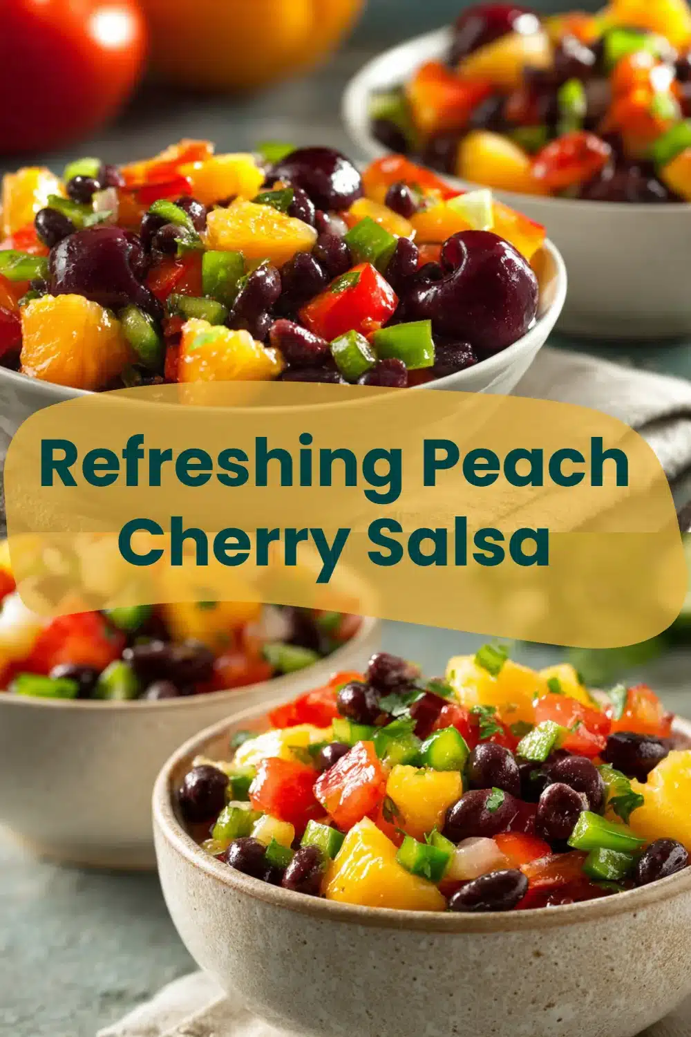 Refreshing Peach Cherry Salsa