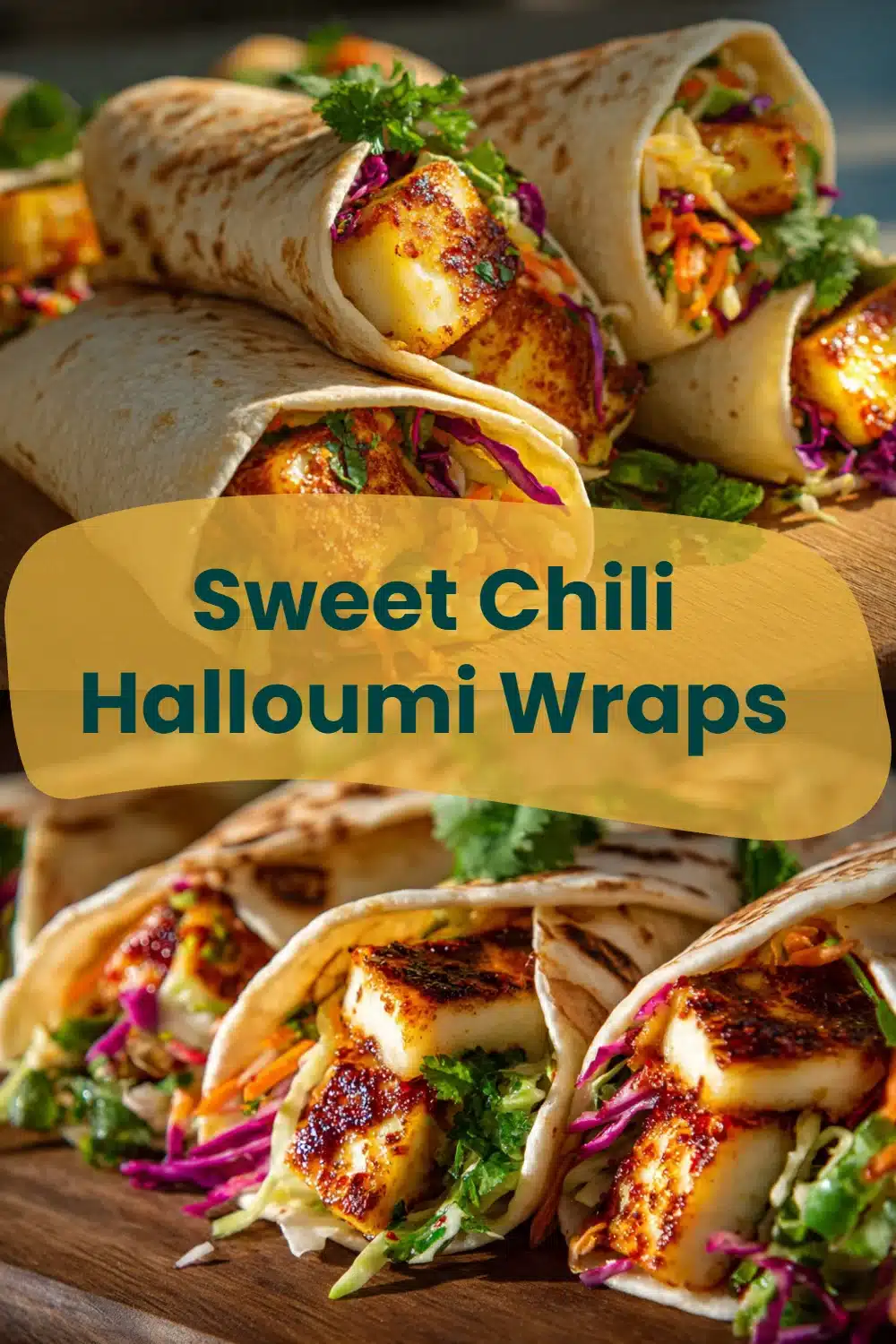 Sweet Chili Halloumi Wraps