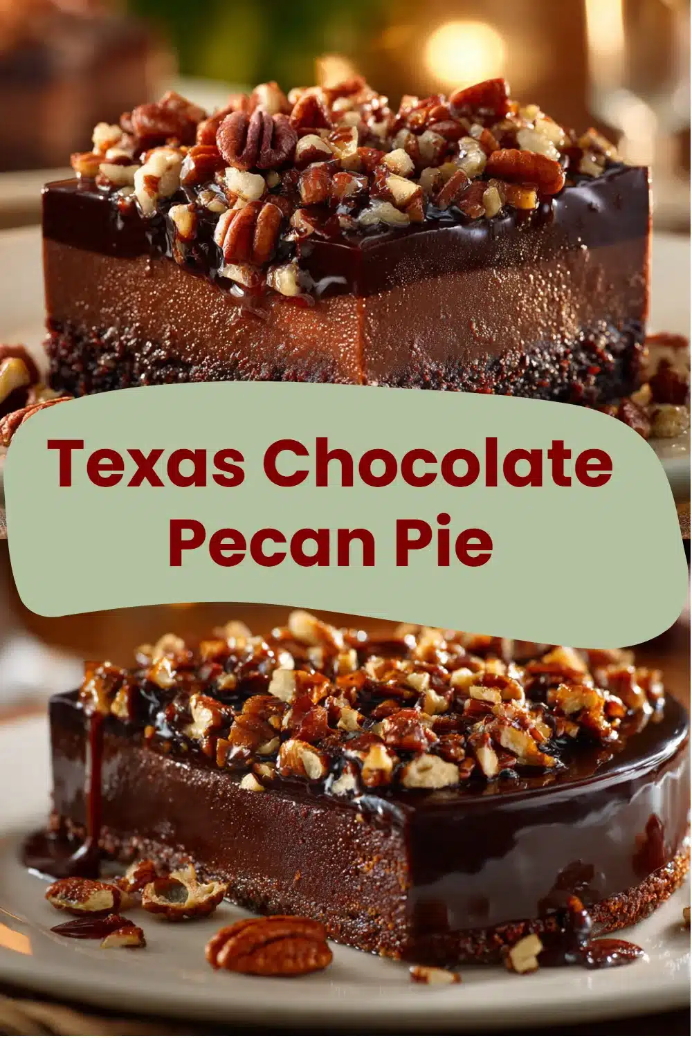 Texas Chocolate Pecan Pie