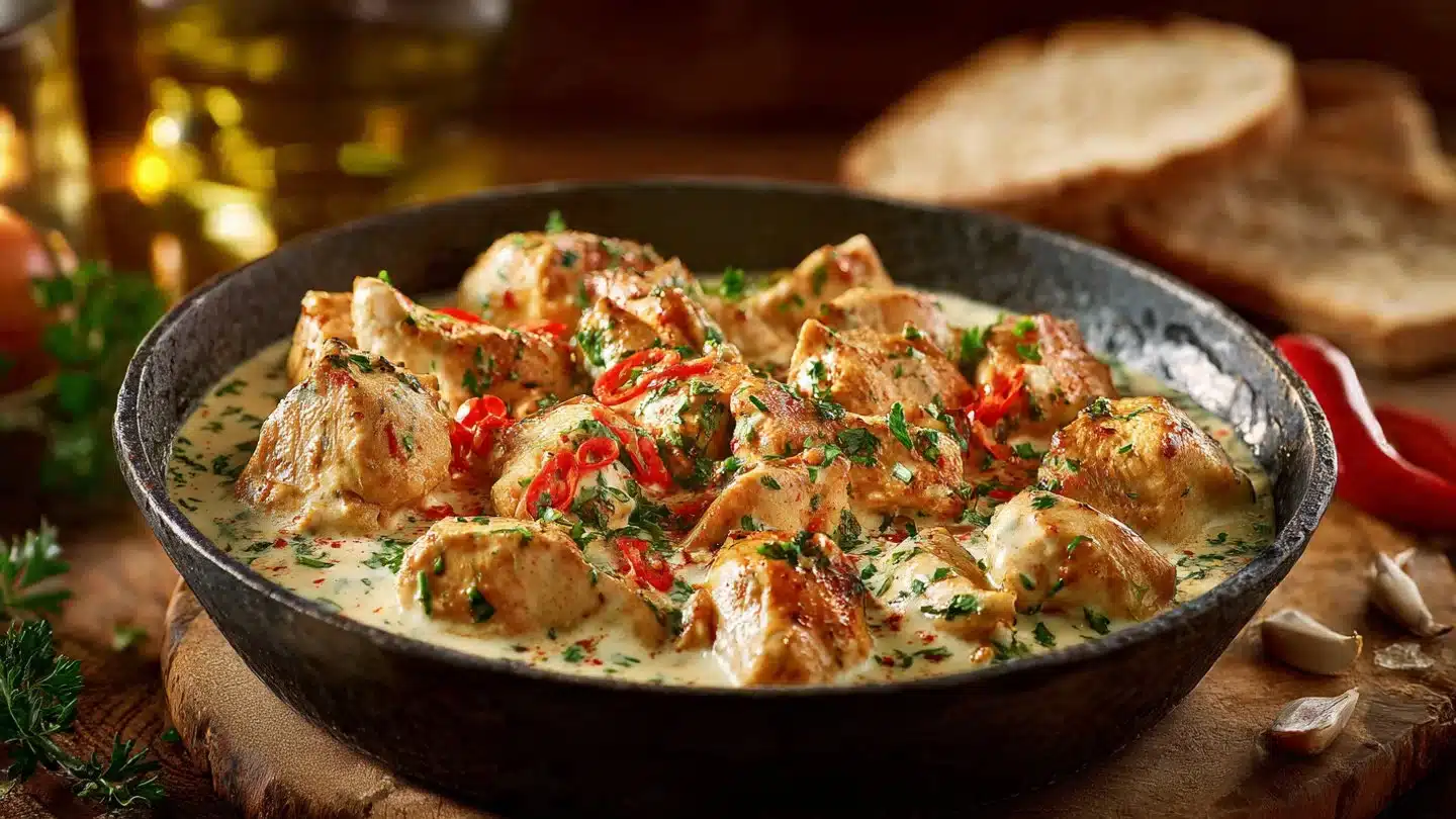 Turkish Chicken with Creamy White Sauce: A Flavor Delight!