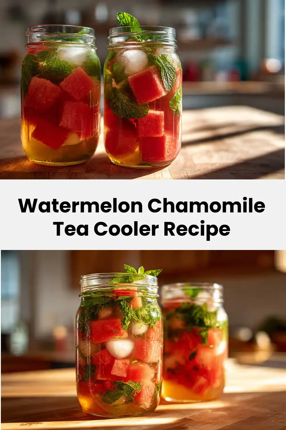 Watermelon Chamomile Tea Cooler Recipe