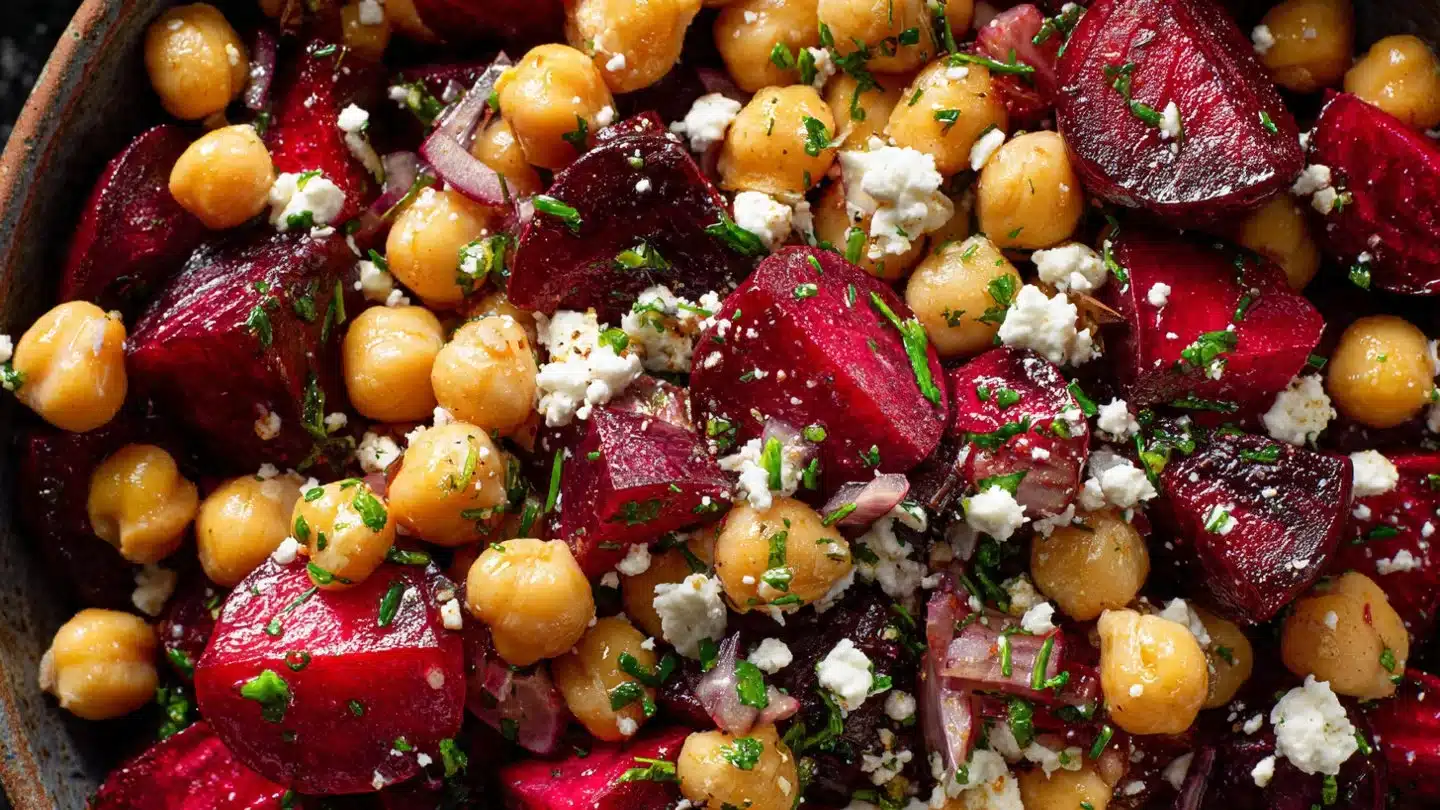 Chickpea, Beet, and Feta Salad