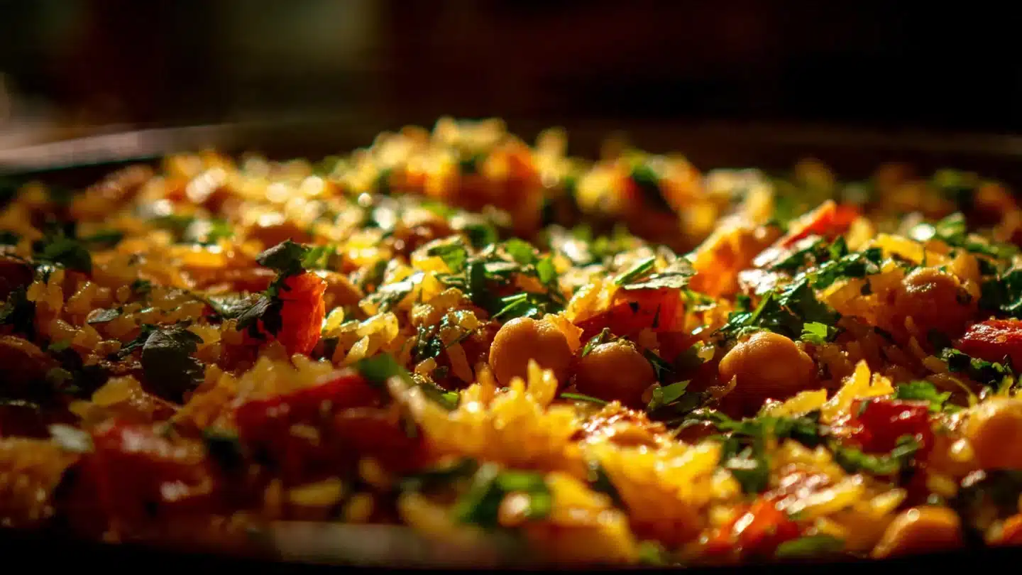 Easy One-Pot Spanish Chickpea & Smoked Paprika Rice Magic