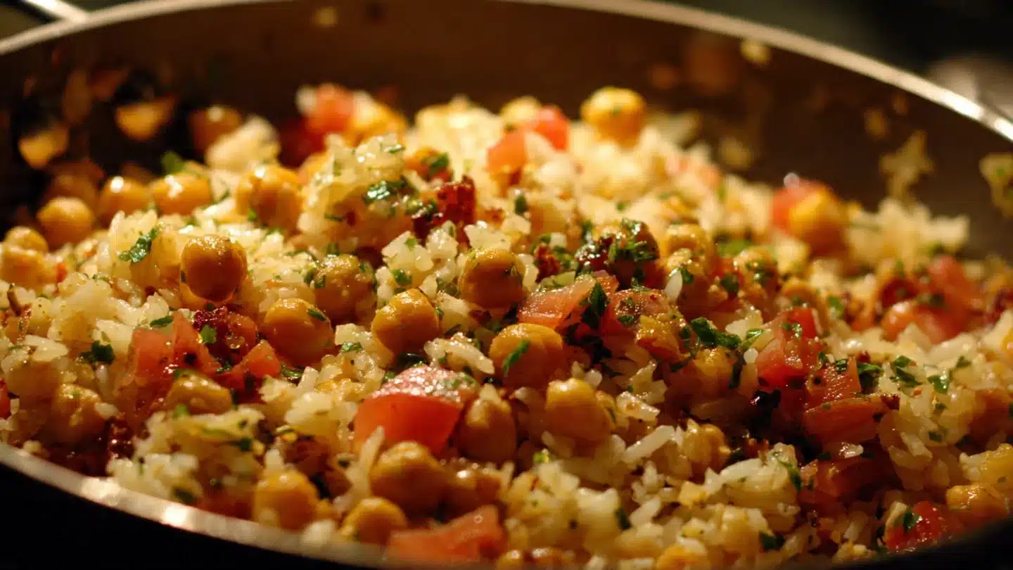 Easy One-Pot Spanish Chickpea & Smoked Paprika Rice Magic