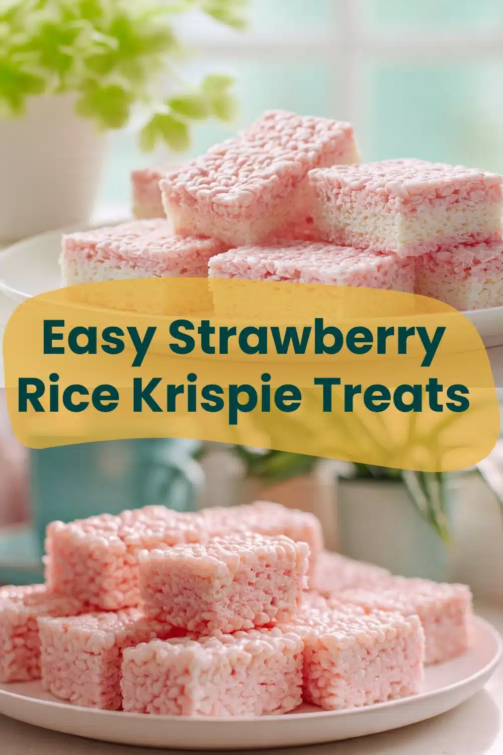 Easy Strawberry Rice Krispie Treats