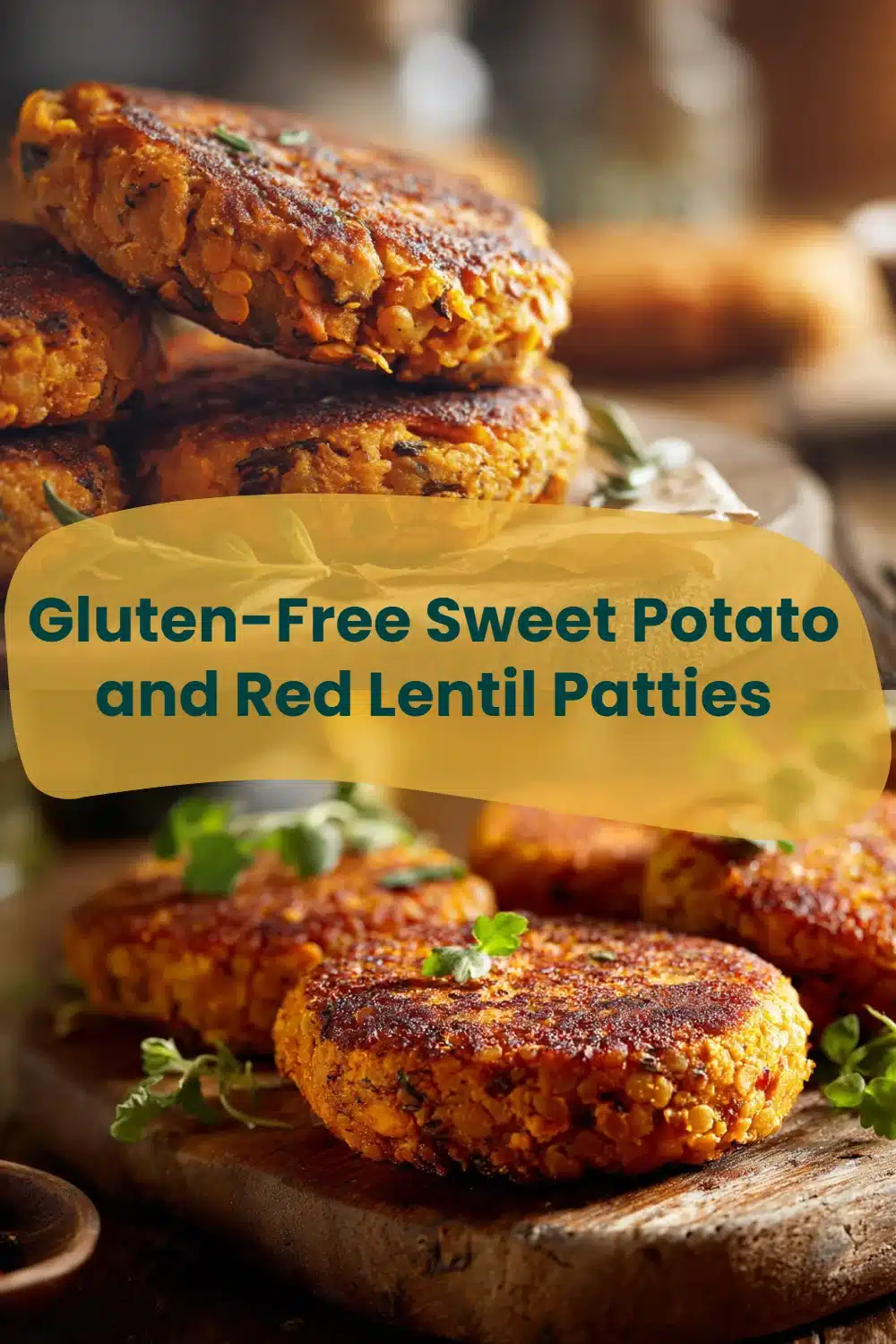 Gluten-Free Sweet Potato and Red Lentil Patties