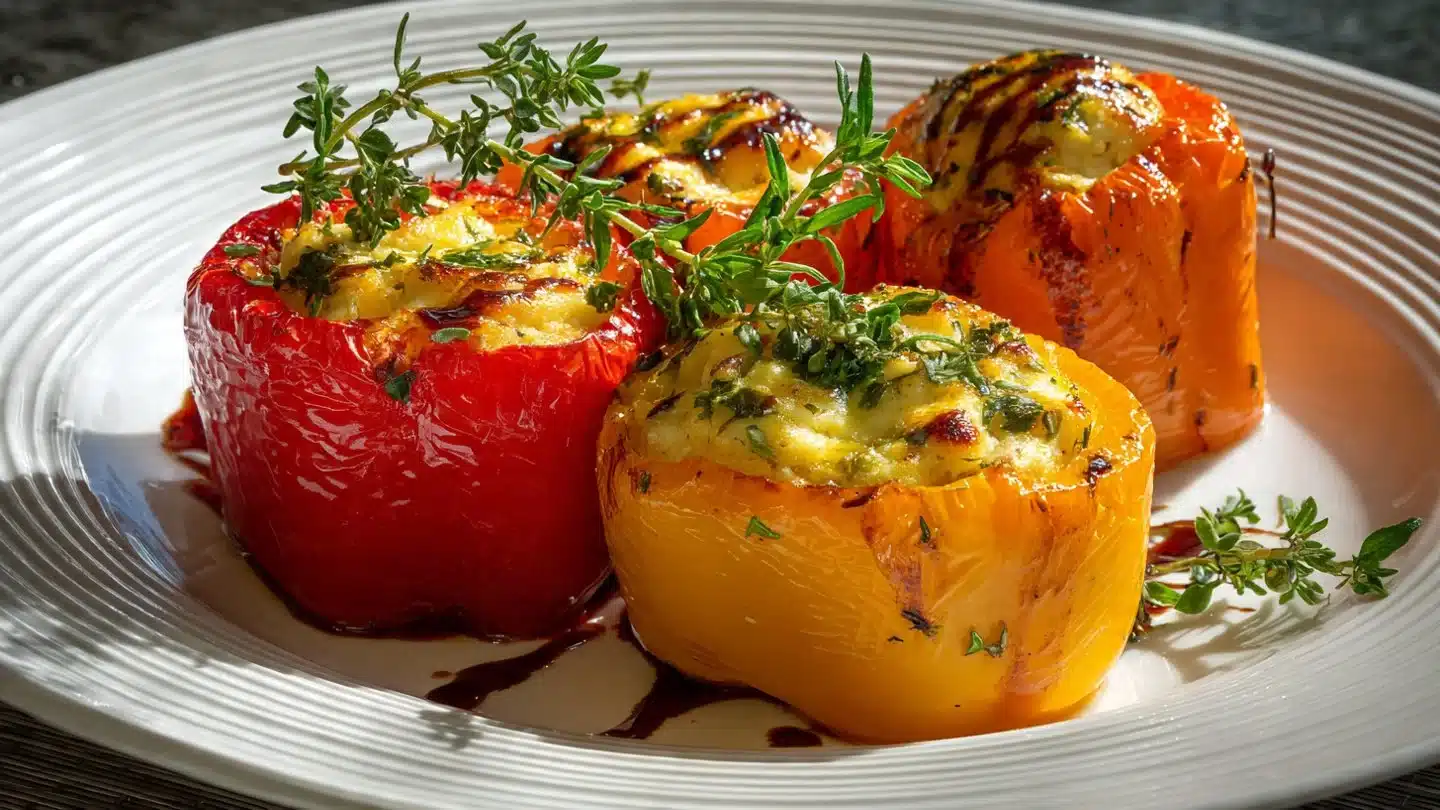 Goat Cheese Stuffed Mini Peppers