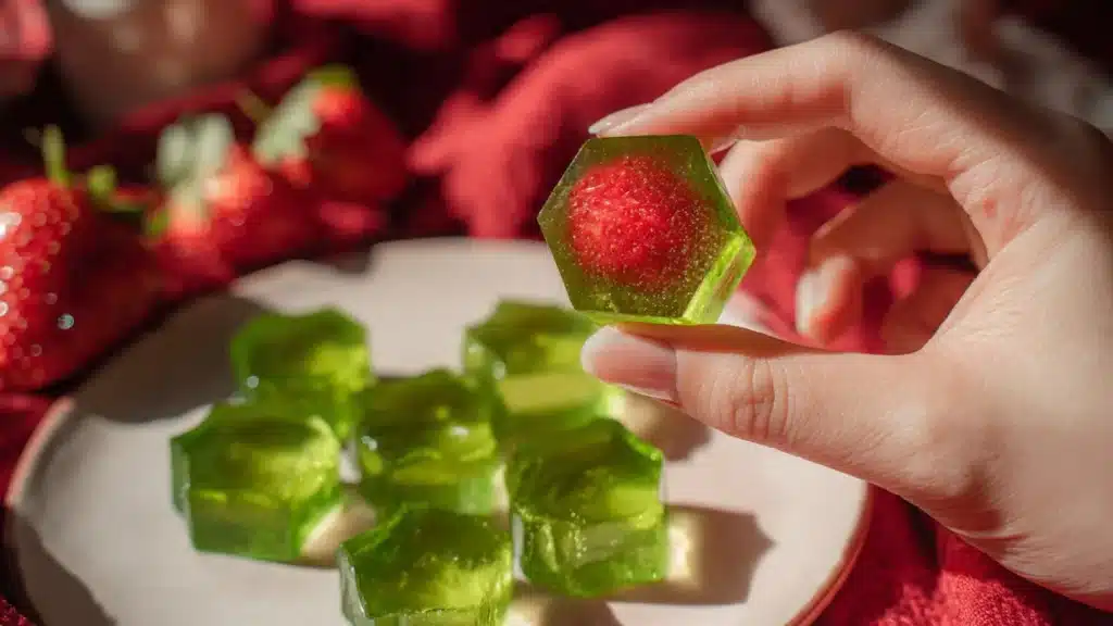 Delicious homemade gushers filled with fruity goodness