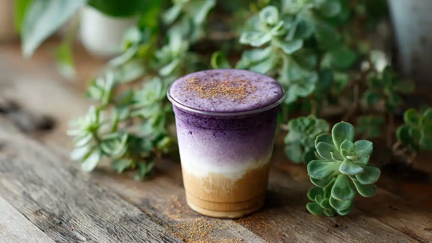 Iced Blackberry Latte