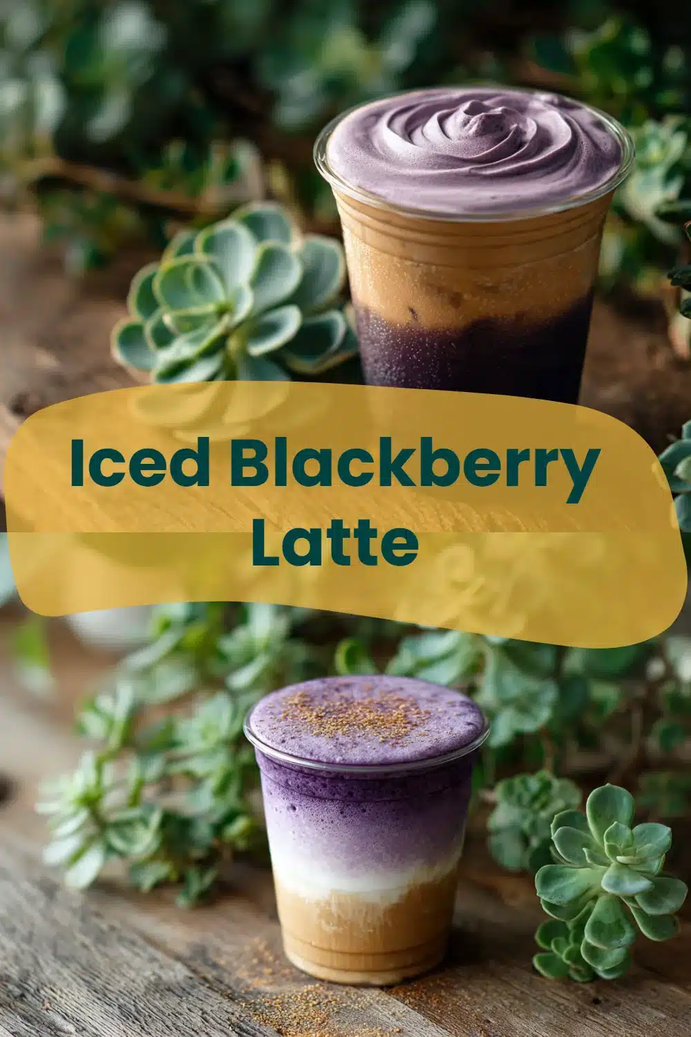 Iced Blackberry Latte