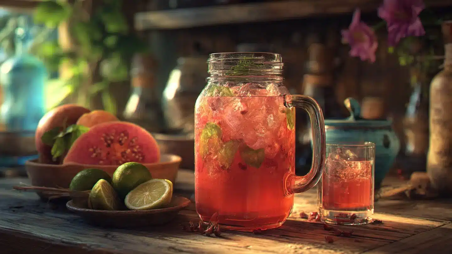 Iced Guava White Tea Lemonade