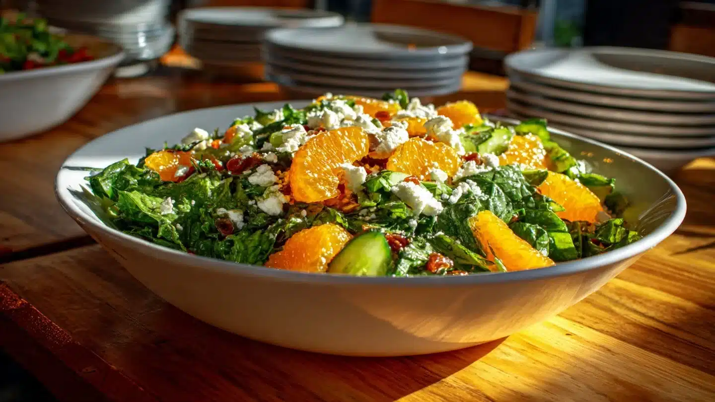 Irish Flag Clementine Cucumber Salad