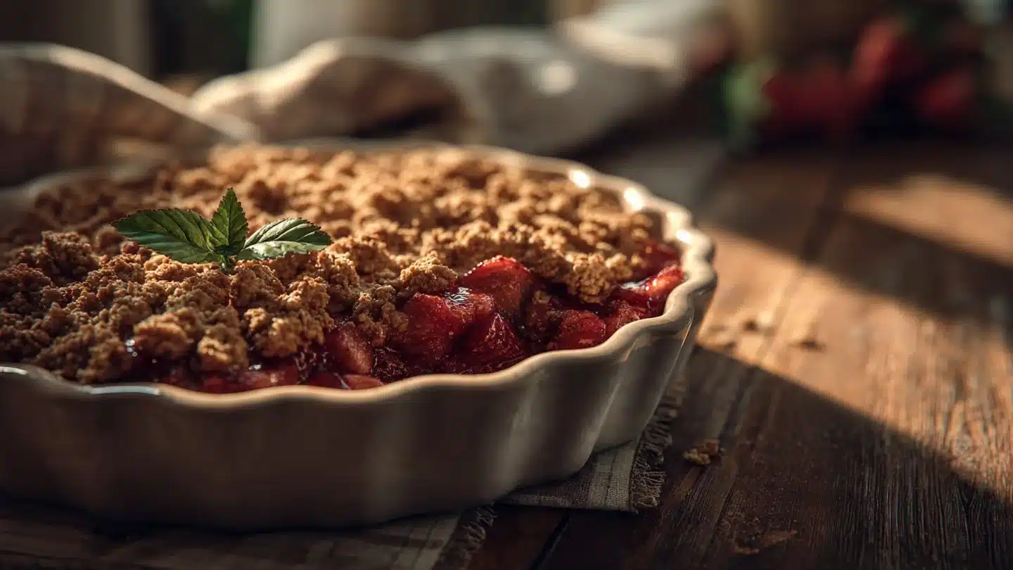 Savor the Deliciousness of Strawberry Rhubarb Crisp Bliss