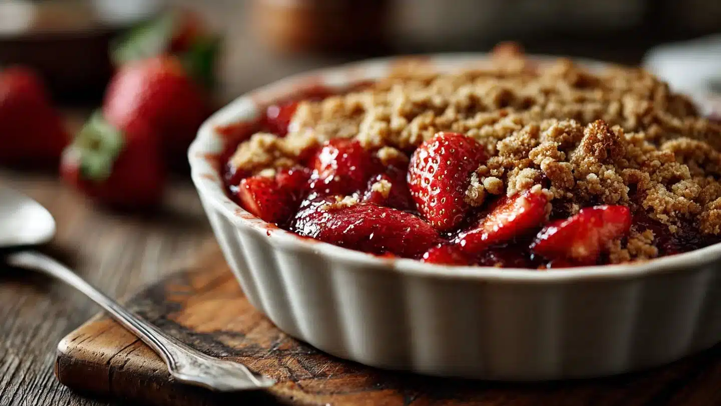 Indulge in Irresistible Strawberry Rhubarb Crisp Bliss