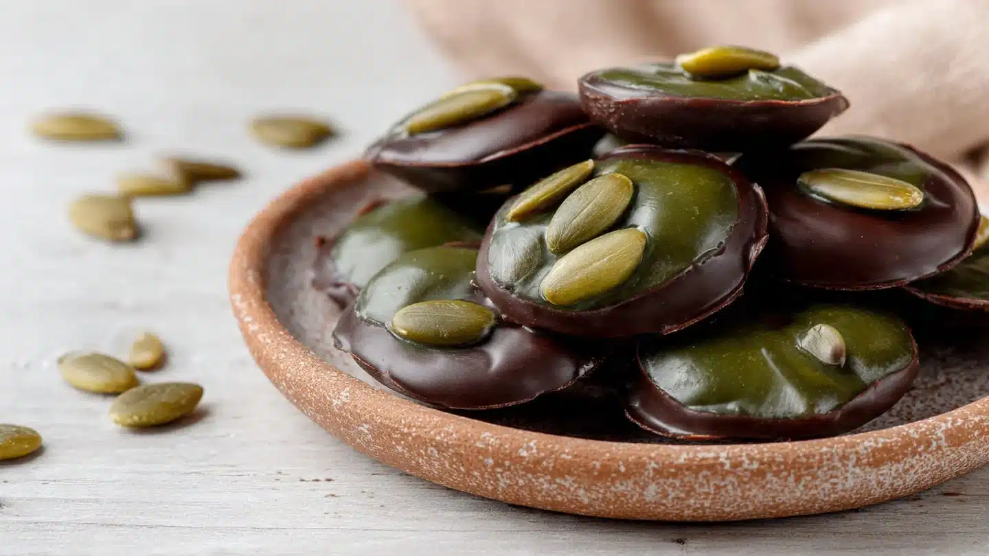 Pumpkin Seed Chocolate Bites
