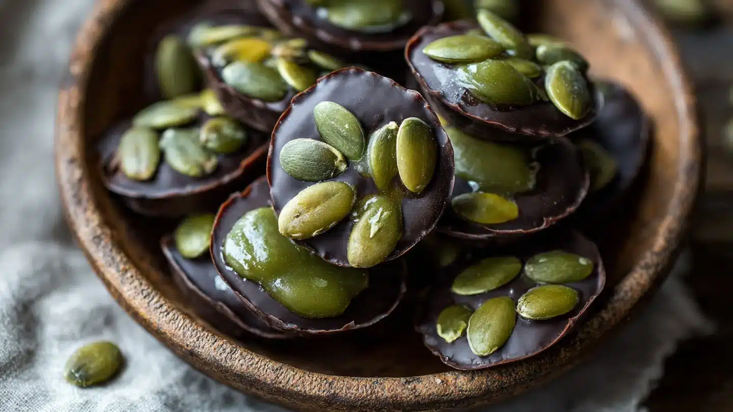 Pumpkin Seed Chocolate Bites