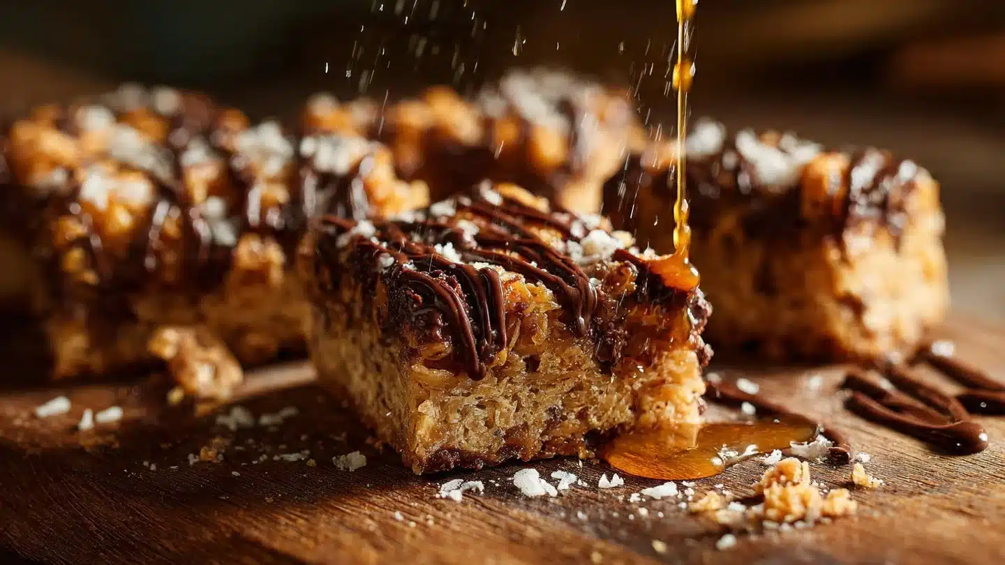 Samoa-Inspired Caramel Coconut Bars : Copycat Girl Scout Samoa Bars (Easy & Chewy)