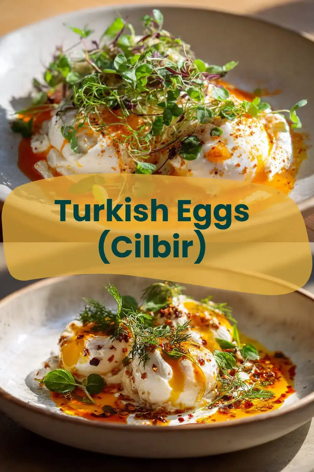 Turkish Eggs (Cilbir)