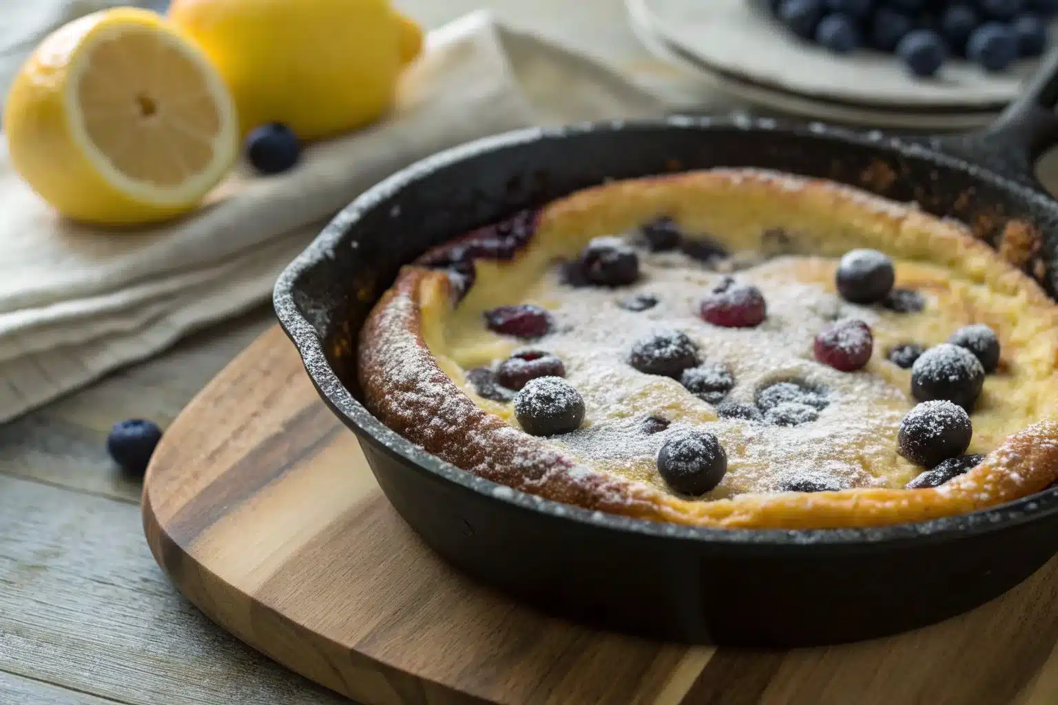 Blueberry Lemon Dutch Baby Recipe