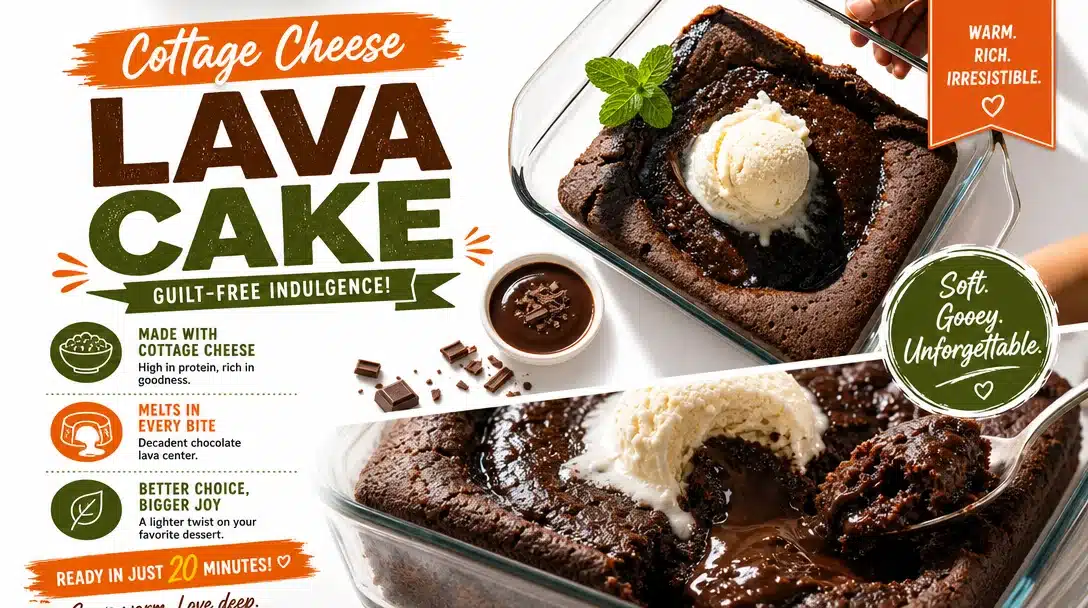 Cottage Cheese Lava Cake