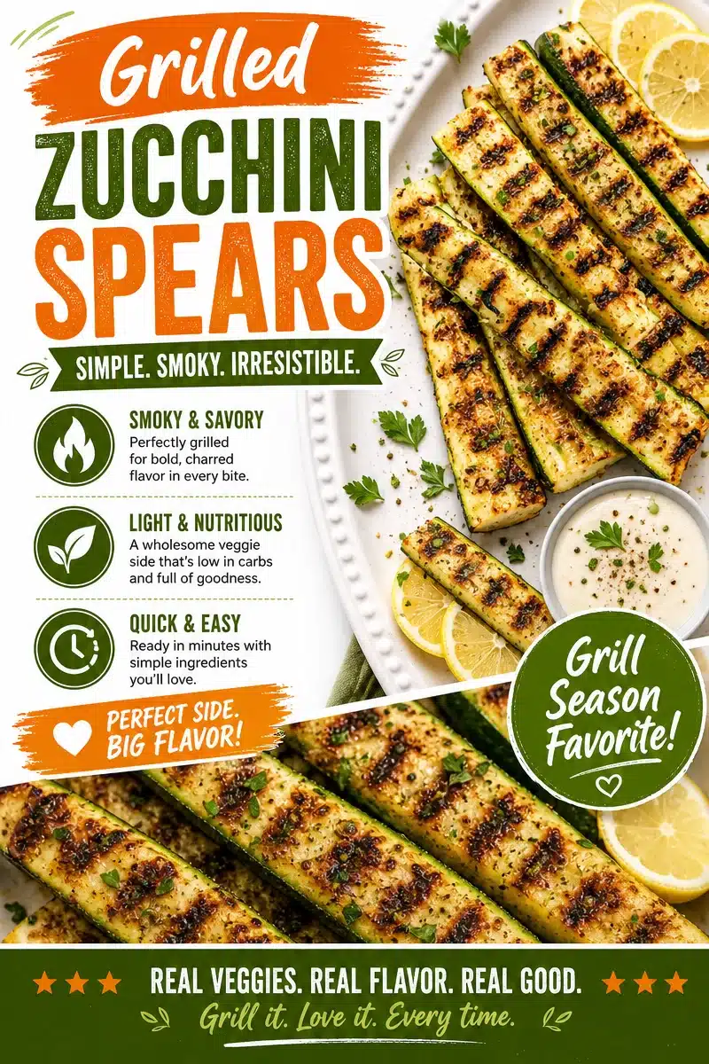 Grilled Zucchini Spears 