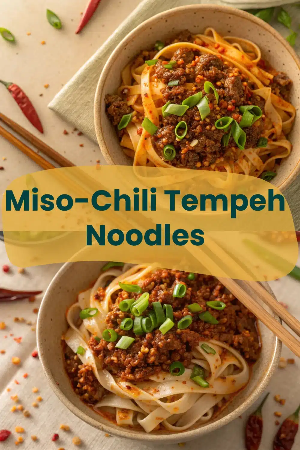 Miso-Chili Tempeh Noodles