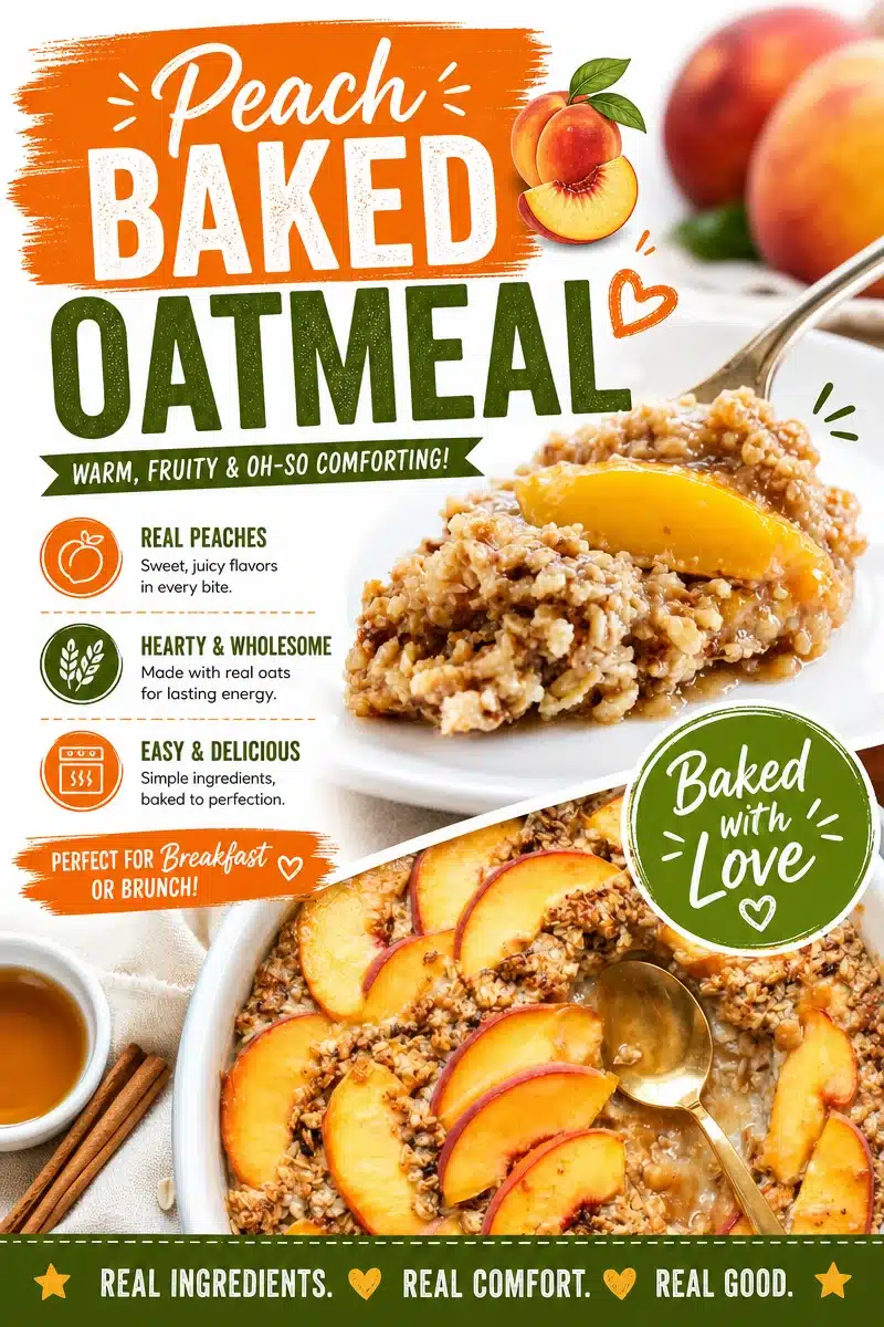 Peach Baked Oatmeal