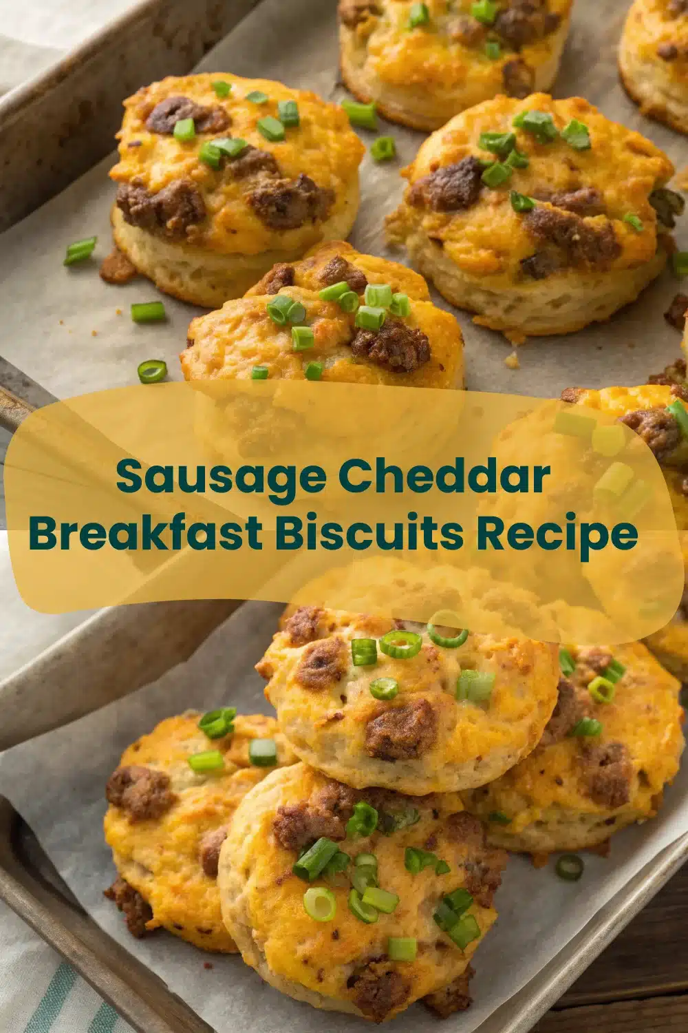 Sausage Cheddar Breakfast Biscuits Recipe