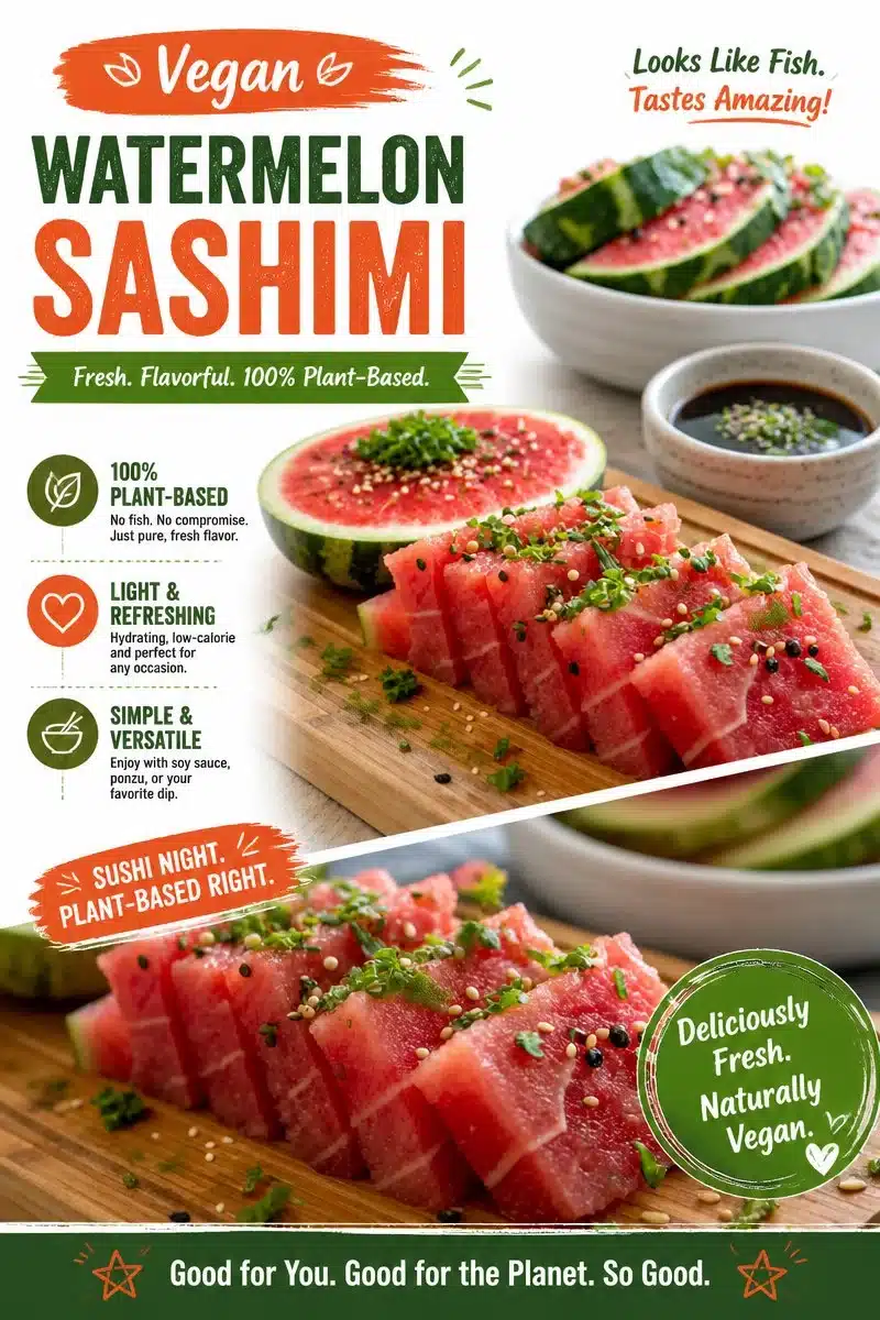 Vegan Watermelon Sashimi recipe