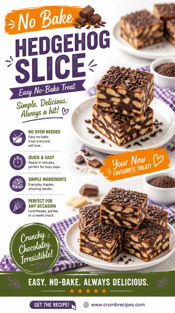 No Bake Hedgehog Slice: Easy No-Bake Treat