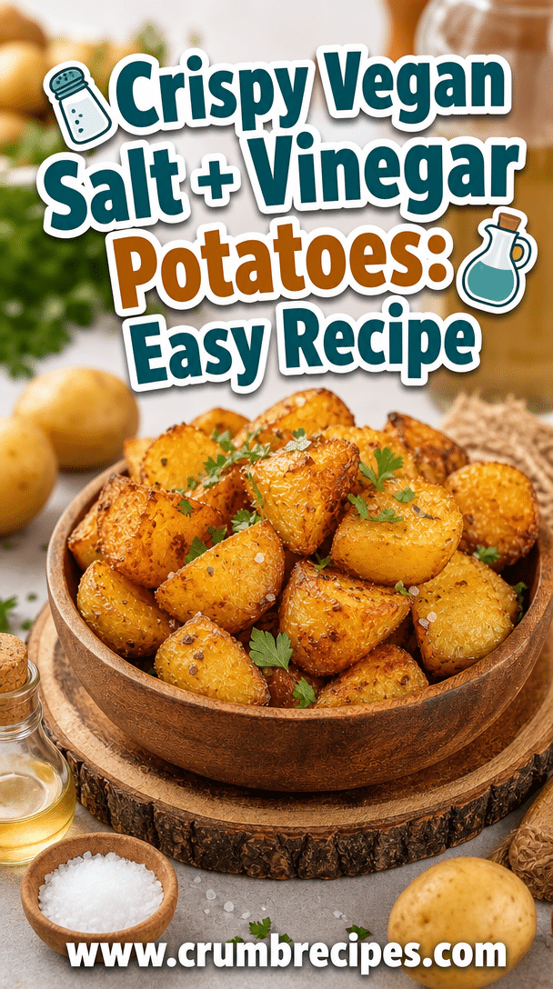 Crispy Vegan Salt + Vinegar Potatoes: Easy Recipe