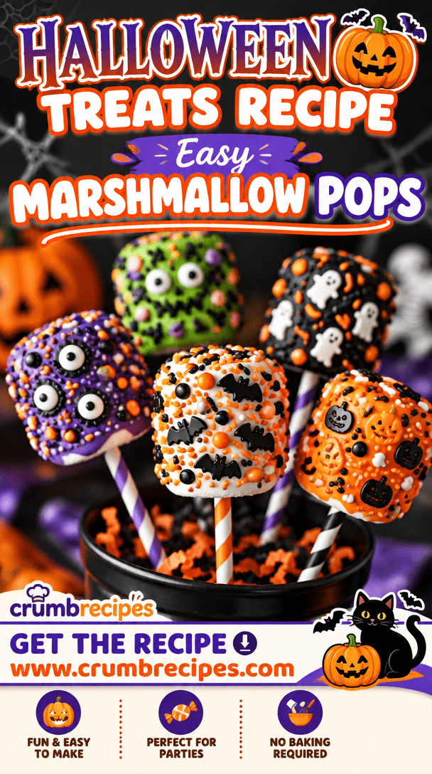 Halloween Treats Recipe: Easy Marshmallow Pops