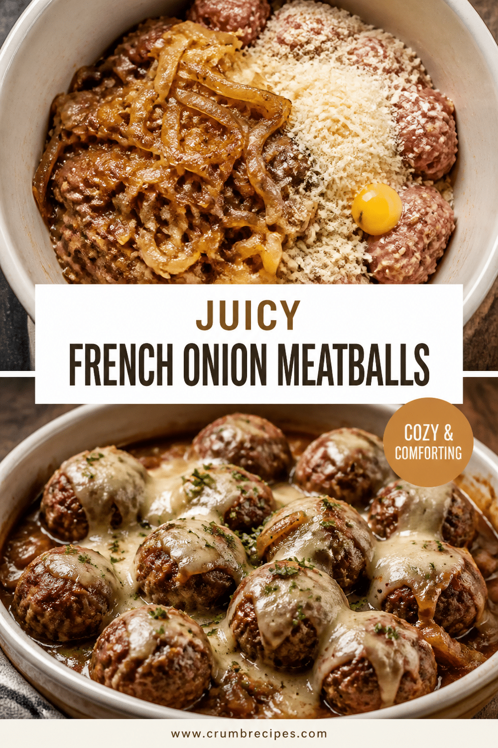 French Onion Meatballs for a Cozy Fall Dinner