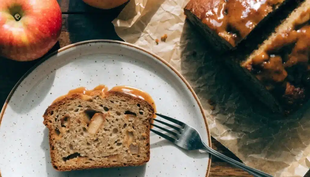 Delicious homemade cinnamon apple bread fresh out of the oven