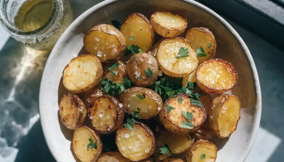 Crispy Vegan Salt + Vinegar Potatoes: Easy Recipe